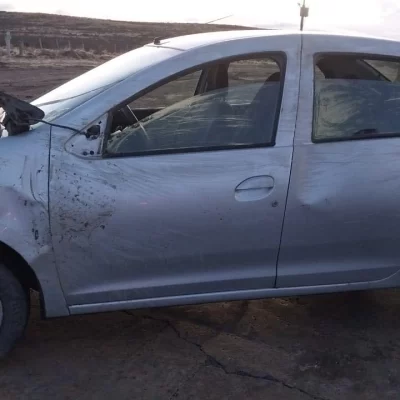Un remis volcó en la ruta de acceso al aeropuerto por presencia de escarcha cerca del aeropuerto