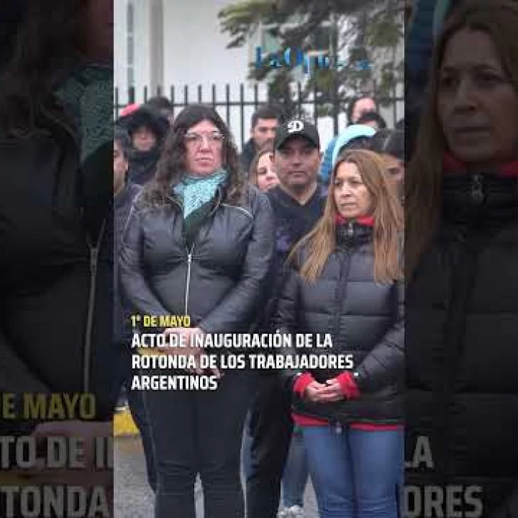 Inauguraron la rotonda de los Trabajadores Argentinos en Río Gallegos
