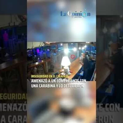 Amenazó a un comerciante con una carabina y lo detuvieron