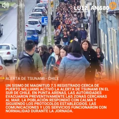 Alerta de tsunami: Punta Arenas activó su protocolo sin incidentes