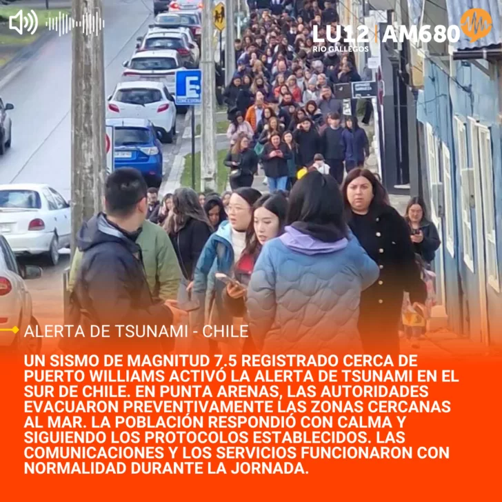 Alerta de tsunami: Punta Arenas activó su protocolo sin incidentes