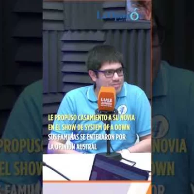 Le propuso casamiento a su novia en un show de System of a Down y su familia se enteró por el diario