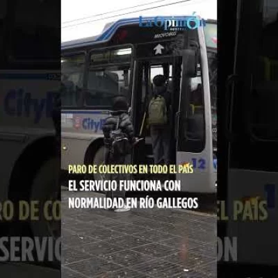 Paro de Colectivos: en Río Gallegos el transporte funciona con normalildad