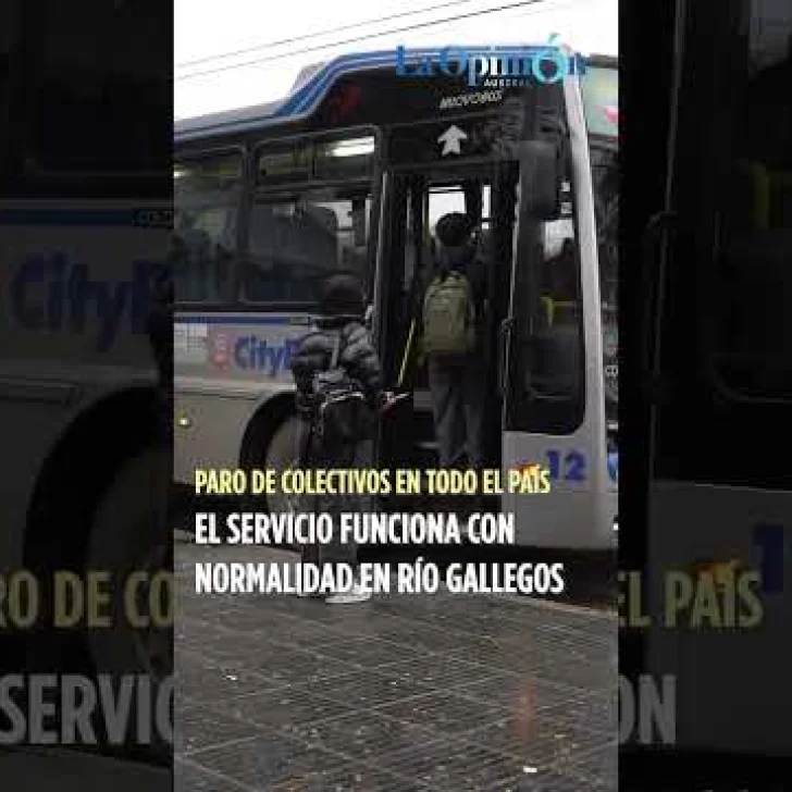 Paro de Colectivos: en Río Gallegos el transporte funciona con normalildad
