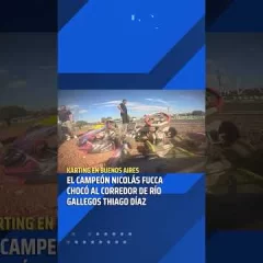 Karting en Buenos Aires: Nicolás Fucca chocó al corredor de Río Gallegos Thiago Díaz