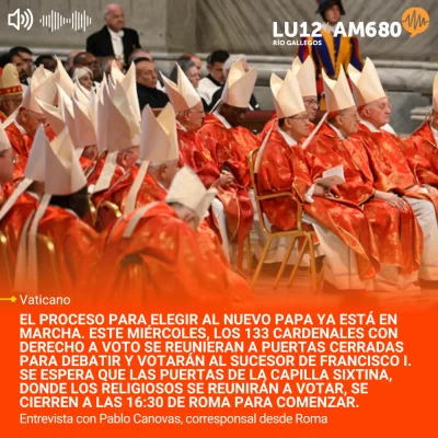Comenzó en Roma el cónclave más esperado: se elige al sucesor del Papa Francisco Comenzó en Roma el cónclave más esperado: se elige al sucesor del Papa Francisco