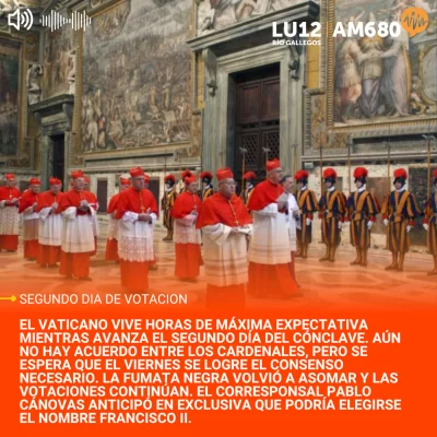 Segundo día de cónclave: fumata negra y tensión en el Vaticano