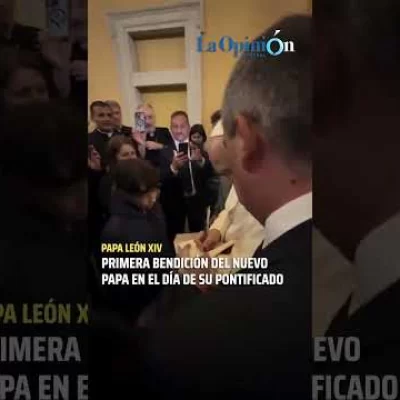 Primera bendición de León XIV en el día de su elección como Pontífice