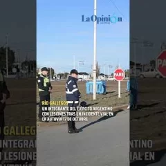 Accidente en Río Gallegos: integrante del Ejército resultó lesionado