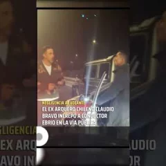 “Oye burro, vas curado weón”, el enojo del futbolista Claudio Bravo al increpar a un conductor ebrio