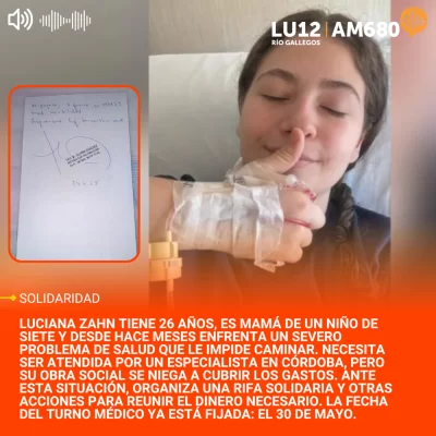 Organiza una rifa para costear su tratamiento: su obra social le negó la derivación