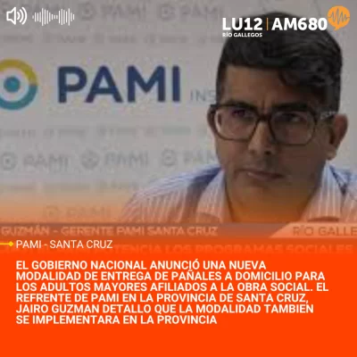 Santa Cruz se suma a la nueva modalidad de entrega de pañales del PAMI