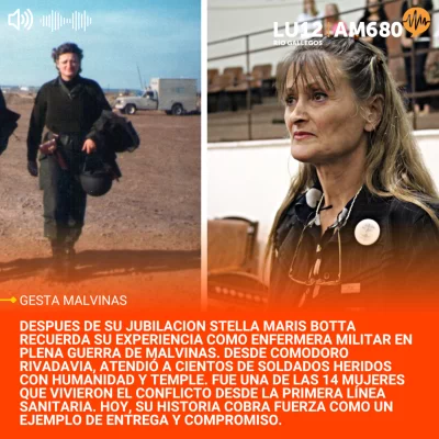 Stella Maris Botta: la enfermera que curó con coraje a los soldados de Malvinas