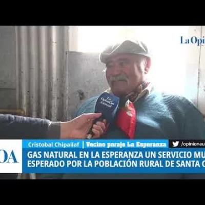 Cristóbal Chipaillaf: “Siempre prometieron gas en La Esperanza, pero pasaron muchos años”
