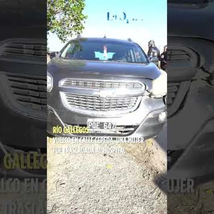 Grave accidente en Barrio Belgrano: una mujer hospitalizada tras un vuelco