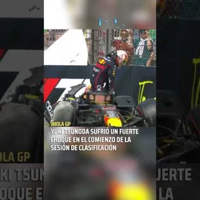 Así fue el accidente de Yuki Tsunoda en la clasificación de Imola en la Fórmula 1