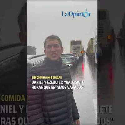 Varados en la Ruta 9 por las fuertes lluvias: “No tenemos agua ni comida”
