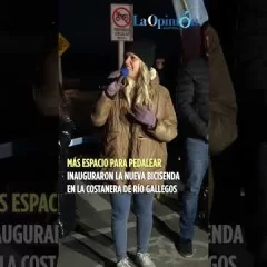 Río Gallegos suma una nueva bicisenda en la costanera