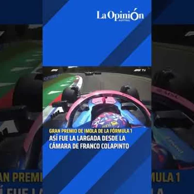 F1: ¡Desde adentro! Así fue la largada de Colapinto en el GP de Emilia Romaña