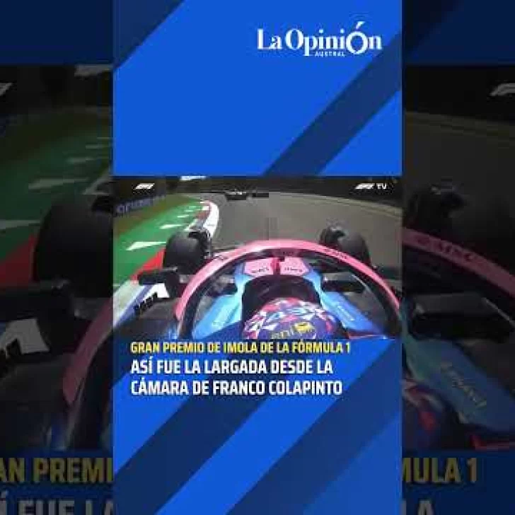 F1: ¡Desde adentro! Así fue la largada de Colapinto en el GP de Emilia Romaña