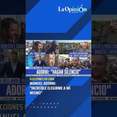 Manuel Adorni: “Increíble elegirme a mí mismo”.