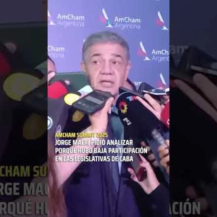 Jorge Macri llamó a reflexionar sobre la baja participación y respaldó el mandato de cambio