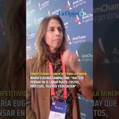 María Eugenia Sampalione, directora ejecutiva de Newmont Argentina en la Amcham 2025