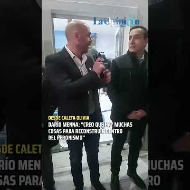 Darío Menna: “Hay muchas cosas para reconstruir dentro del peronismo”