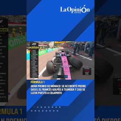 F1: Gasly se quedó sin frenos y casi choca a Colapinto en el GP de Mónaco