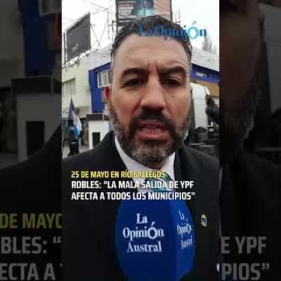Robles se refirió al reparto de ATN tras el acto por el 25 de Mayo