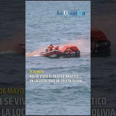 25 de Mayo: así se vivió el desfile náutico en Caleta Olivia