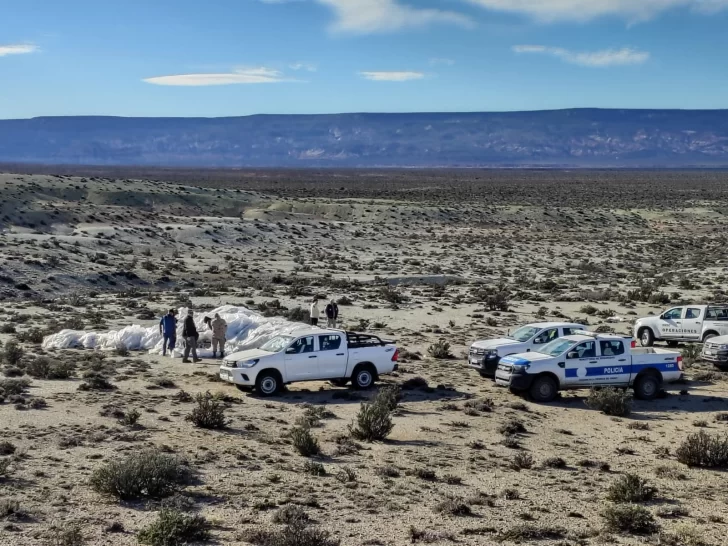 El Gobierno del Chubut encontró en El Escorial los restos que faltaban del globo de la NASA El Gobierno del Chubut encontró en El Escorial los restos que faltaban del globo de la NASA