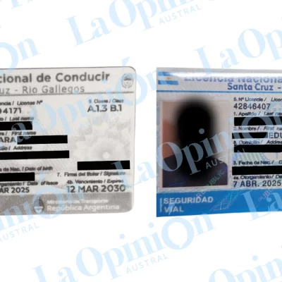 Qué hay detrás de los más de 10 carnets de conducir “truchos” secuestrados en Río Gallegos