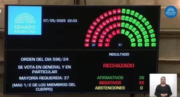El Senado rechazó Ficha Limpia