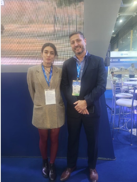  El presidente de FOMICRUZ, Oscar Vera; la subsecretaria letrada de Minería, Paola Pavanello.