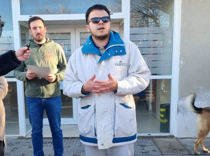  Mateo Brunetti, concejal de Unión por la Patria, se dirigió a los trabajadores.