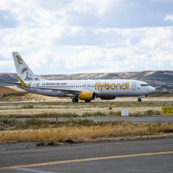 Flybondi canceló y suspendió todos los vuelos a Río Gallegos a partir del viernes 16 de mayo