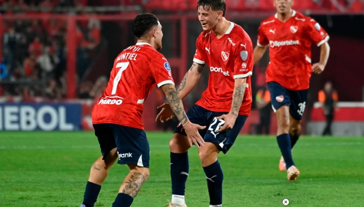 Independiente superó a Guaraní y subió a la cima del Grupo A en la Sudamericana