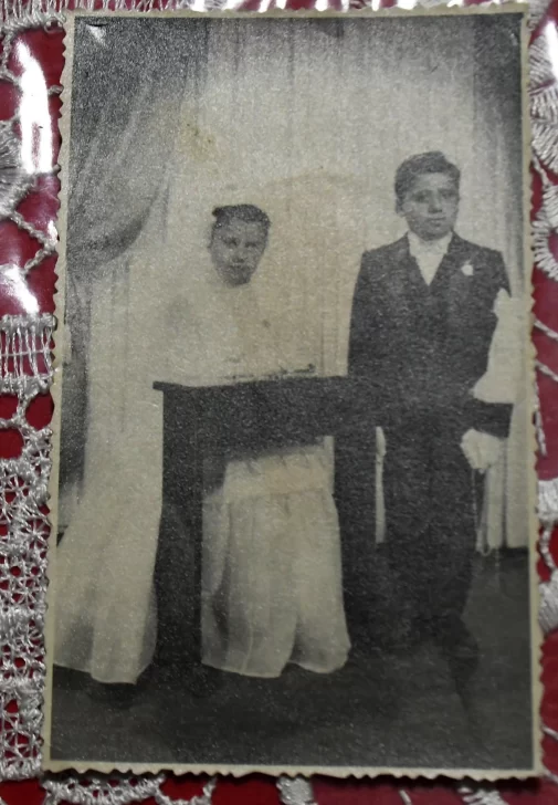 Los hijos de Juana, Liliana y Daniel, de pequeños.