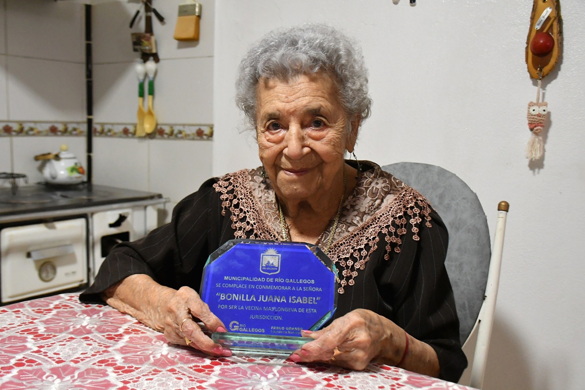  En 2024, el Municipio de Río Gallegos le entregó un reconocimiento. Foto: José Silva/La Opinión Austral