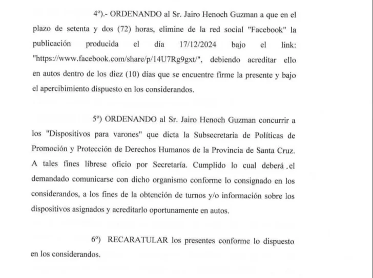  El fallo del juez Marcelo Bersanelli.