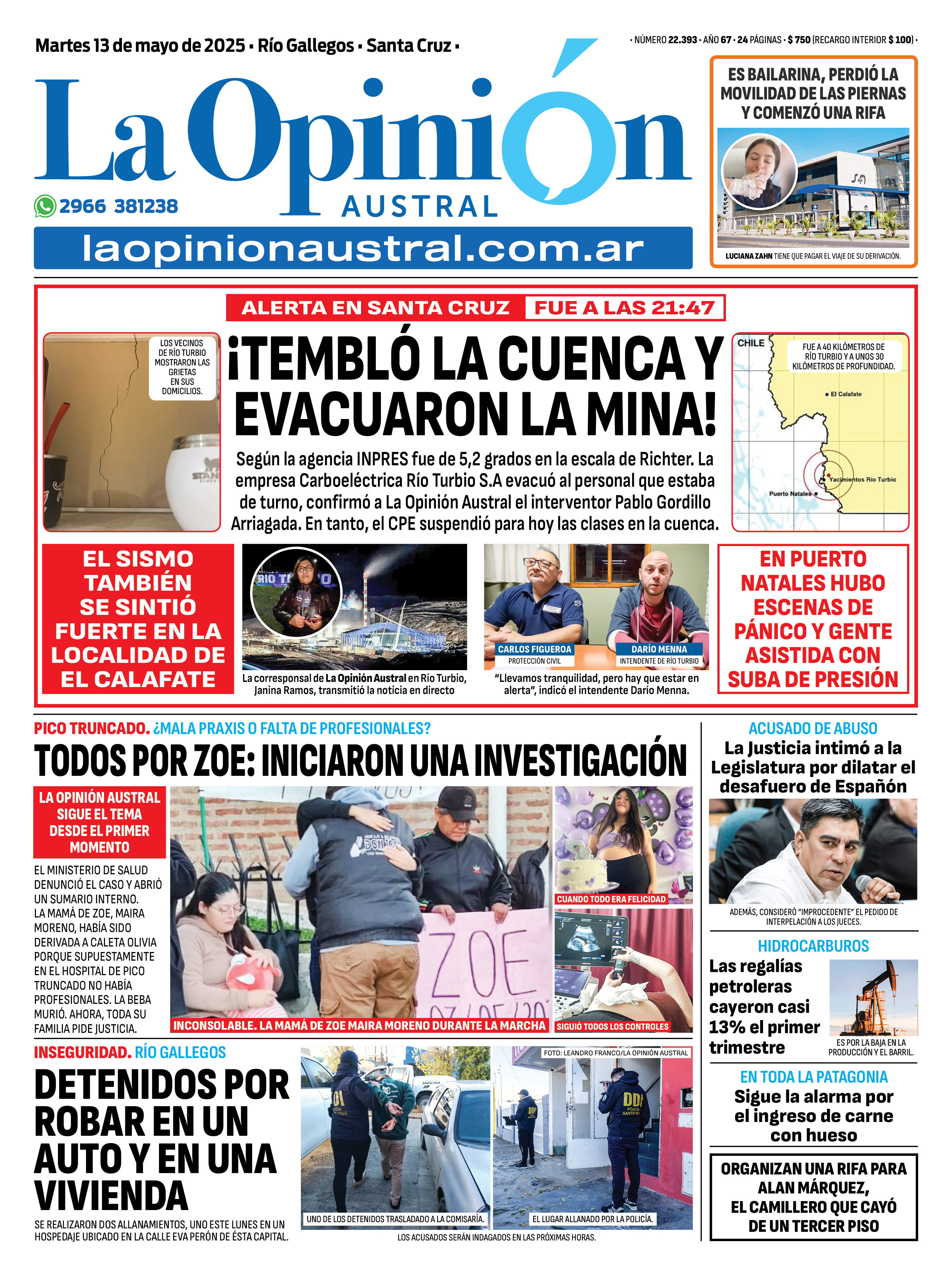 Un fuerte sismo sacudió Río Turbio y generó preocupación en Santa Cruz: todo lo que tenés que saber