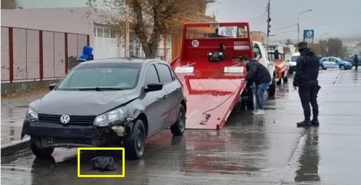  El rodado con el que la atropellaron.