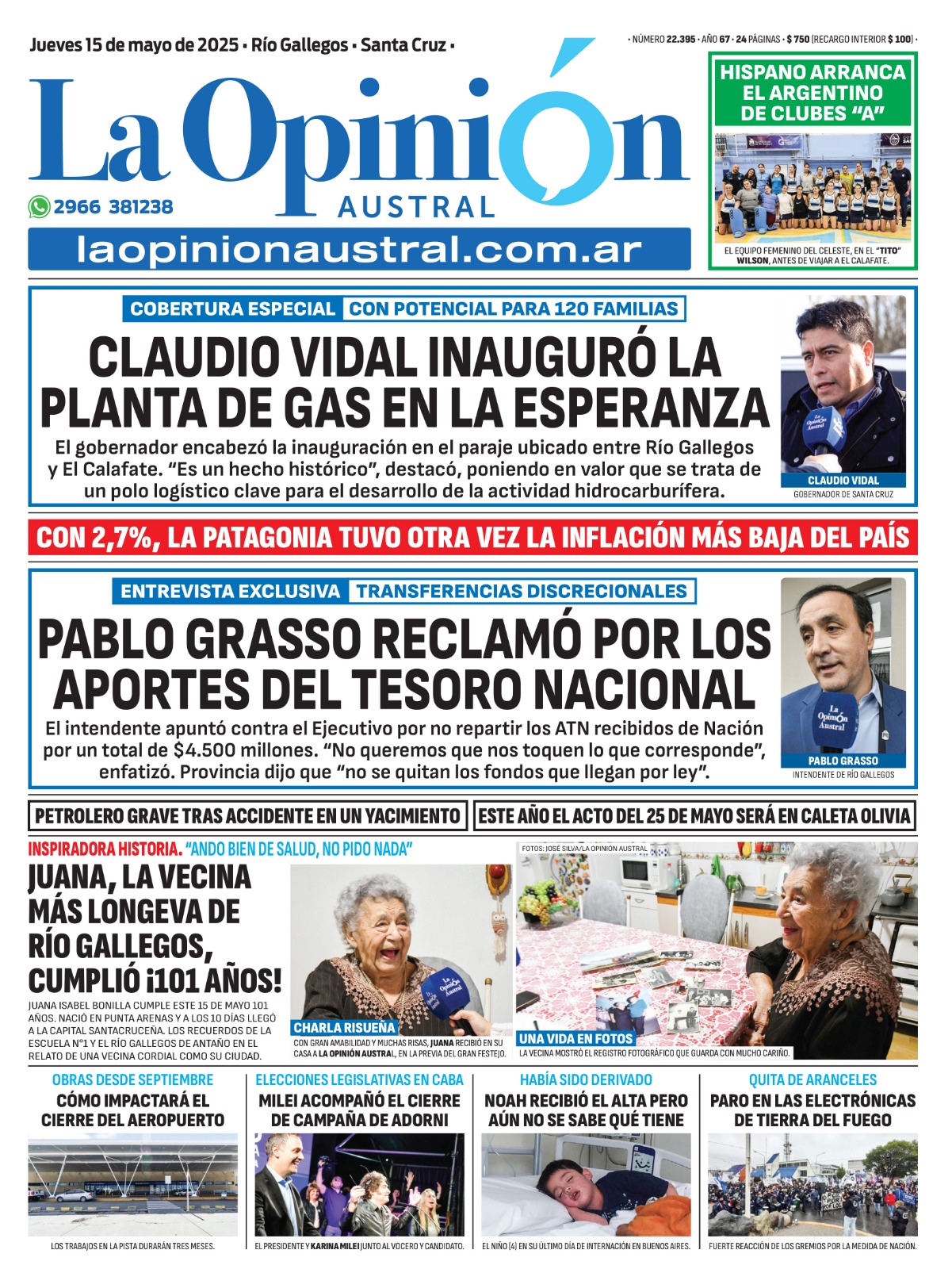  La tapa de este jueves.