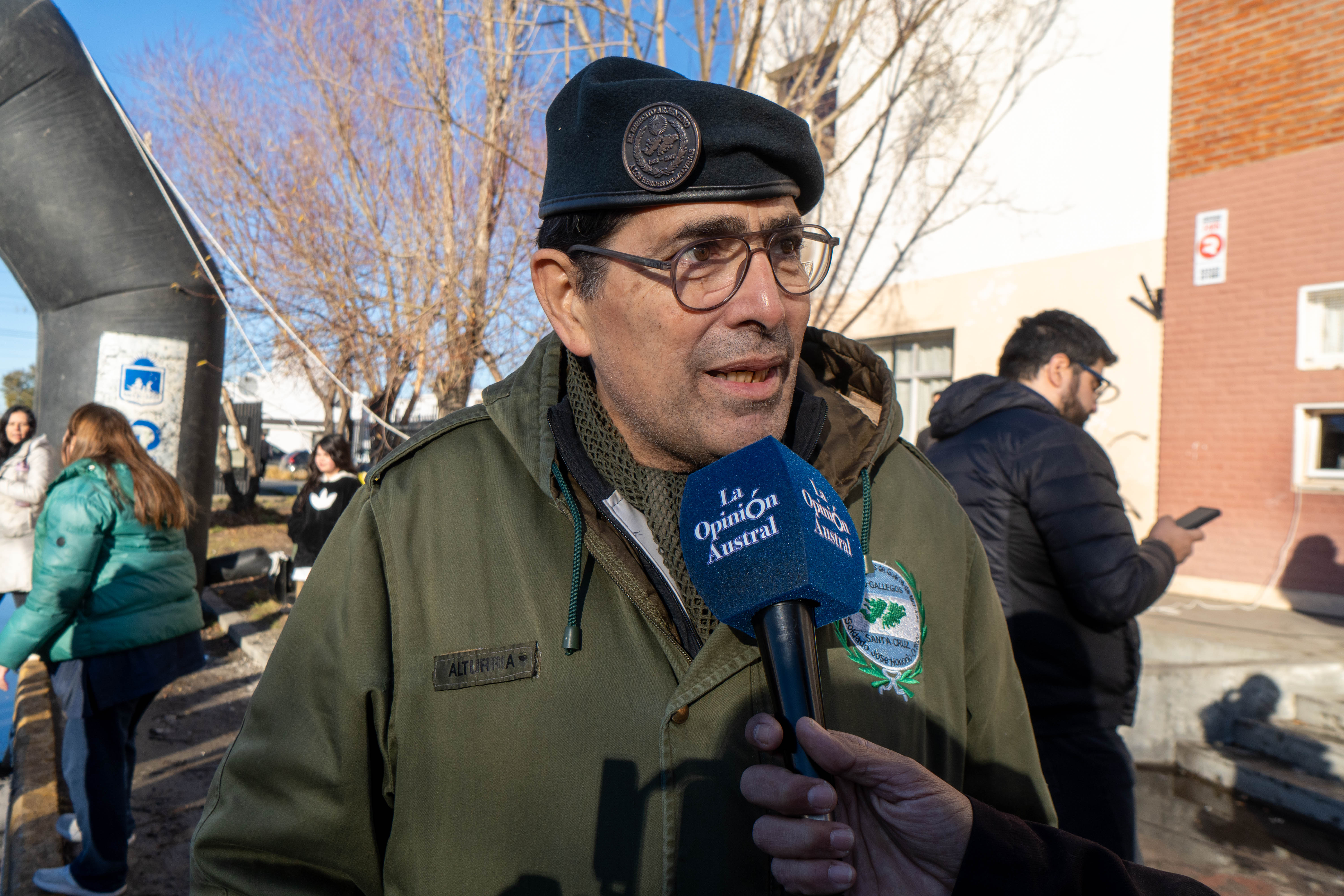  Fernando Alturria, sobreviviente de la Guerra de Malvinas. FOTO: LEANDRO FRANCO/ LA OPINIÓN AUSTRAL