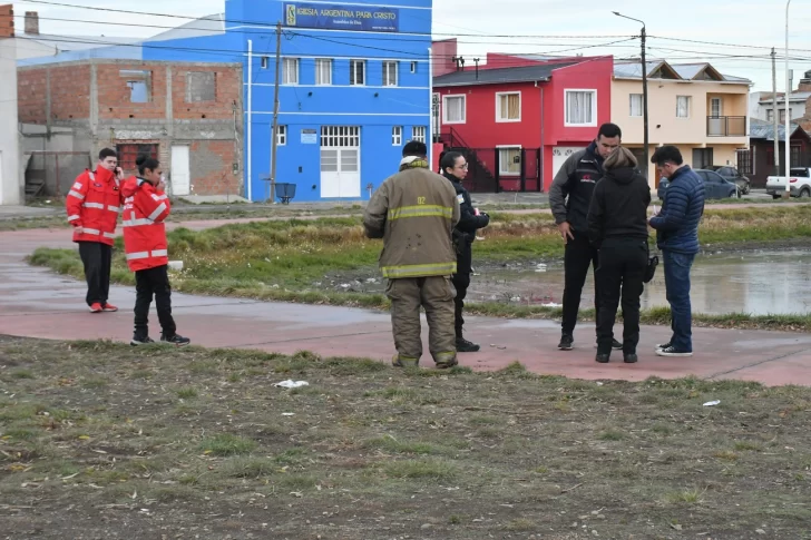  La plaza Arco Iris fue clausurda parcialmente. Foto: José Silva/La Opinión Austral