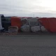 Volcó un camión en la ruta cerca de Río Gallegos