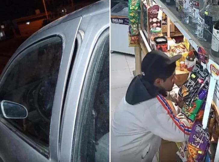 Inseguridad en Caleta Olivia: barreteó la puerta de un auto, robó una billetera e hizo compras con la tarjeta