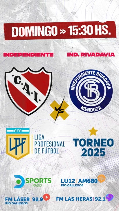Pelota Libre o Fútbol Libre: dónde ver en vivo Independiente vs. Independiente Rivadavia por el Torneo Apertura