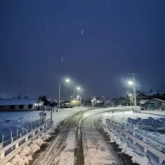 La nieve tiñó de blanco la Patagonia y anticipó la llegada del invierno